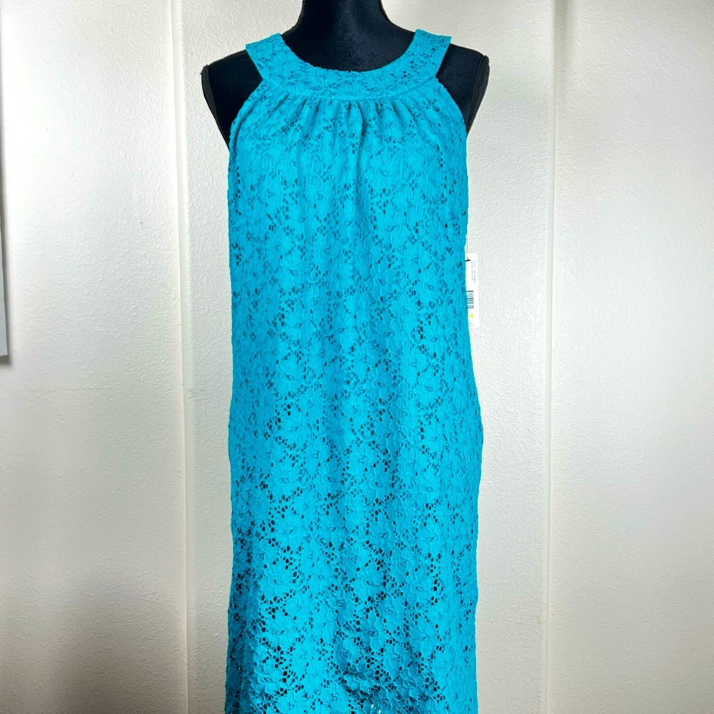 Laundry by Design Bliss Lace Sleeveless Midi Shift Dress | Size Medium | NWT